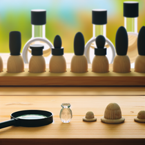 Photo réaliste d'une loupe enfant, mettant en avant des erreurs courantes à éviter lors de l'achat pour les jeunes explorateurs.