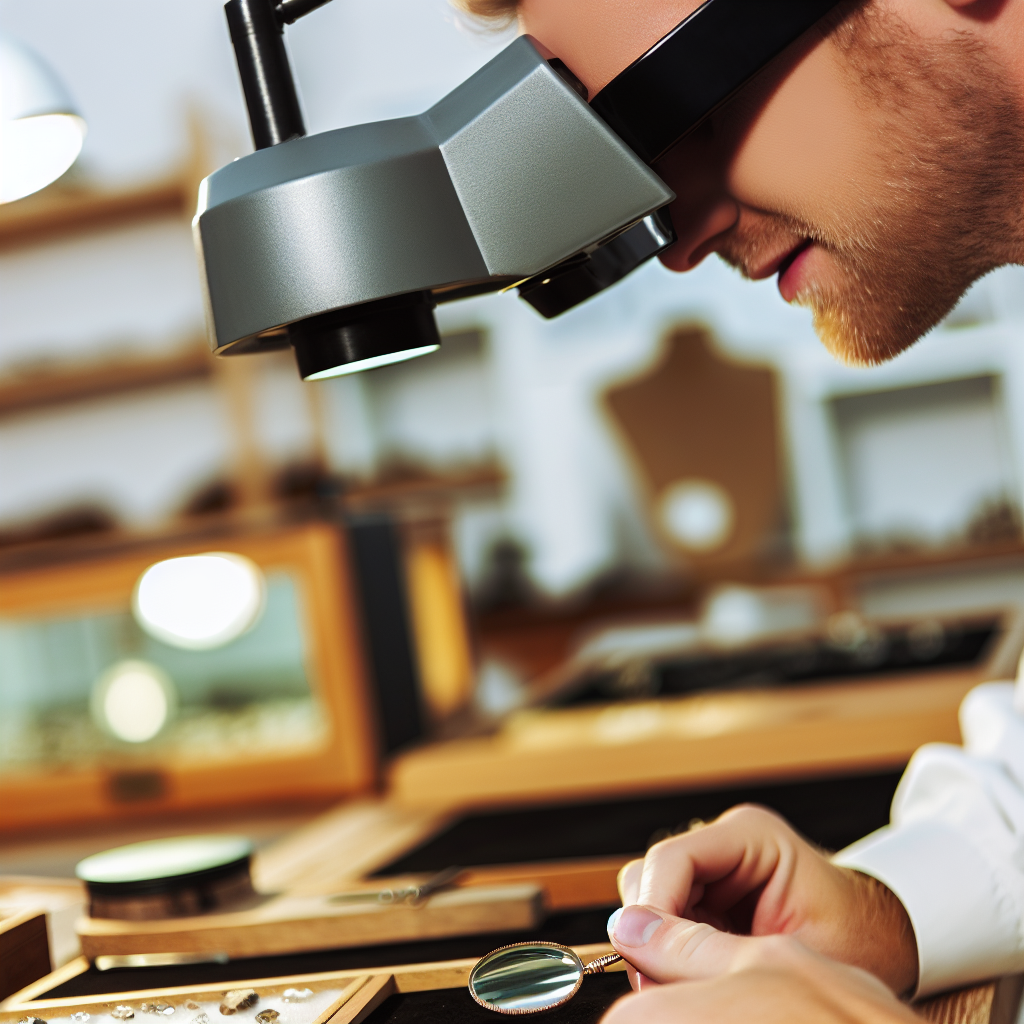 Image réaliste d'une loupe frontale en usage, illustrant son efficacité et son confort pour des activités de précision. Technique d'éclairage douce.