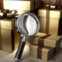 Image réaliste d'une loupe sur un fond naturel, illustrant pourquoi offrir une loupe cadeau est une idée pratique et utile pour tous.