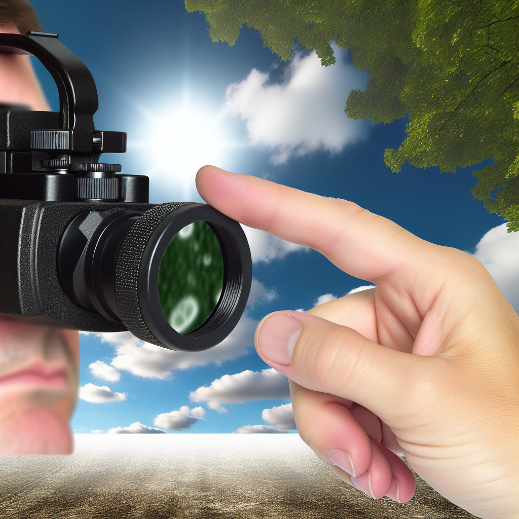 Image réaliste montrant l'utilisation d'une loupe frontale pour un travail de précision, avec un éclairage doux et des textures naturelles.