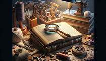 Image d'une loupe de lecture utilisée pour la lecture, le bricolage et la couture, mettant en avant ses détails réalistes et son éclairage doux.