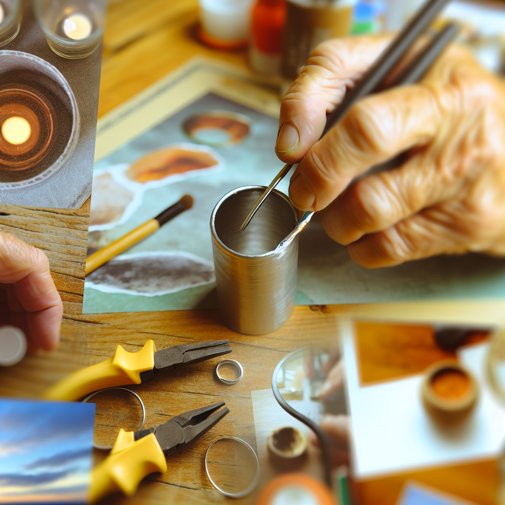 Image réaliste illustrant des méthodes simples pour fabriquer une loupe maison avec des objets du quotidien, idéale pour un blog scientifique.