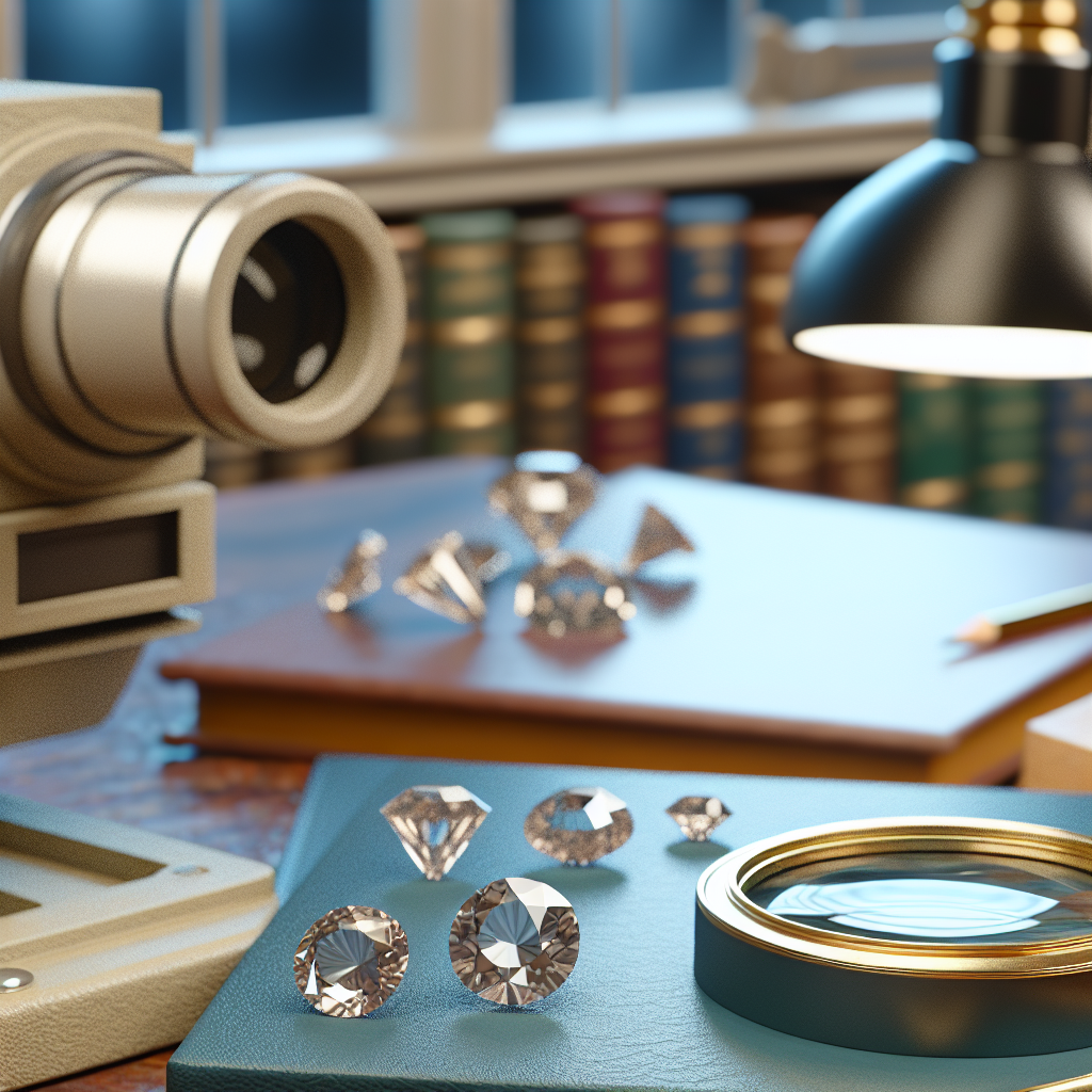 Image d'une loupe de bijoutier de qualité sur un bureau, mettant en valeur sa précision et son importance pour l'évaluation des bijoux.