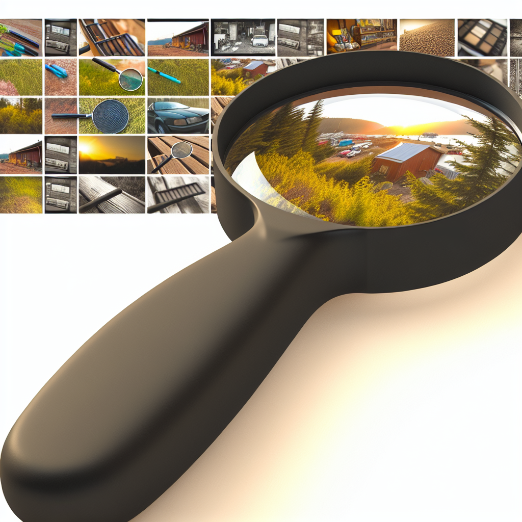 Image réaliste d'une loupe à main posée sur un bureau, illustrant cet outil polyvalent de tous les jours pour examen et découverte.