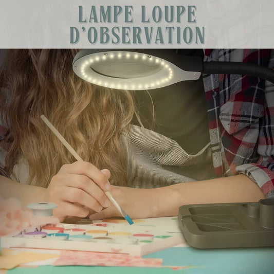 Lampe loupe d'observation