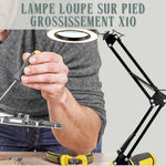 Lampe loupe sur pied grossissement x10 - Vignette | France Loupe