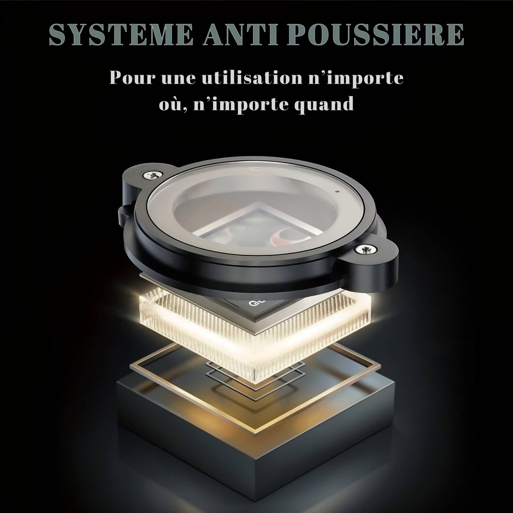 Systeme anti poussiere de la Loupe numerique USB