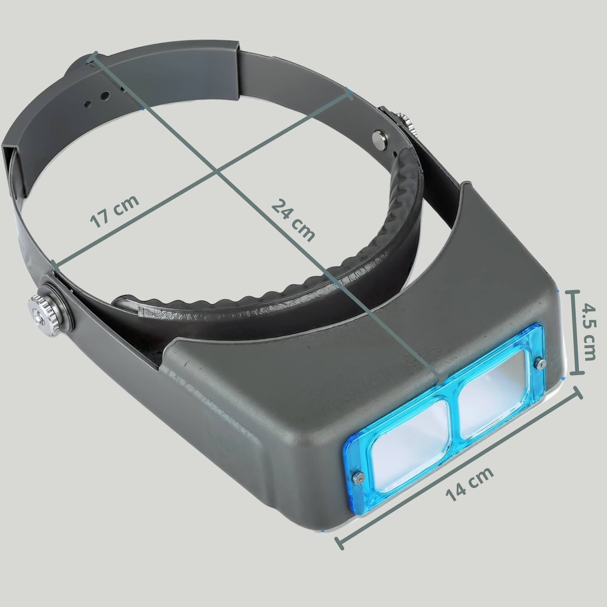 Dimension de notre Loupe binoculaire serre-tête
