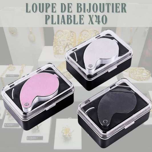 Loupe de bijoutier pliable x40