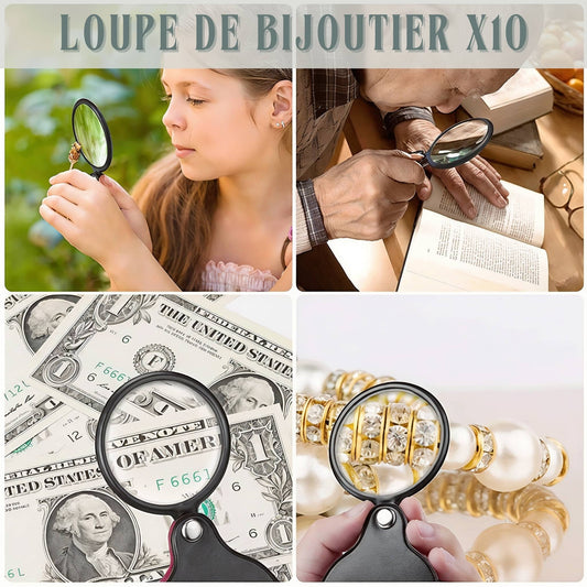 Loupe de bijoutier x10