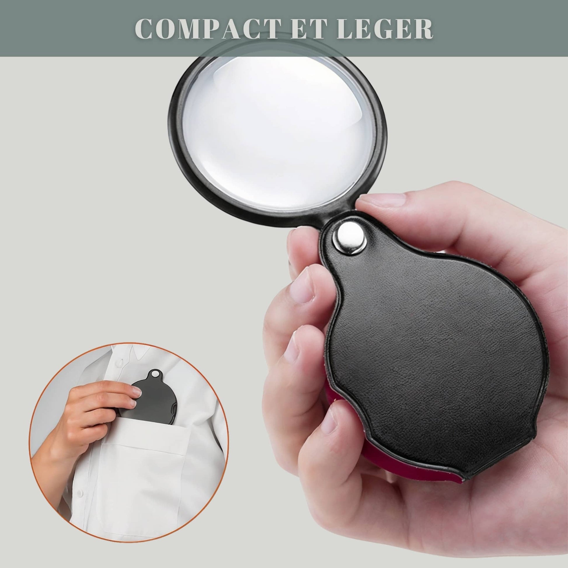 Loupe d'horloger x10 compacte