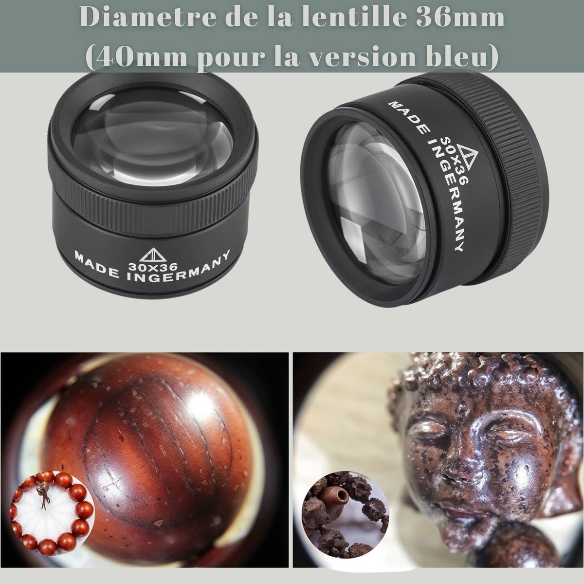 30X36 Loupe de Bijoux Professionnelle Lentille Loupes Oculaire Bijoutier Outil d'Inspection pour Timbre et Pièces ou Collection 30X36 Loupe de Bijoux Professionnelle Lentille Loupes Oculaire Bijoutier Outil d'Inspection pour Timbre et Pièces ou Collection