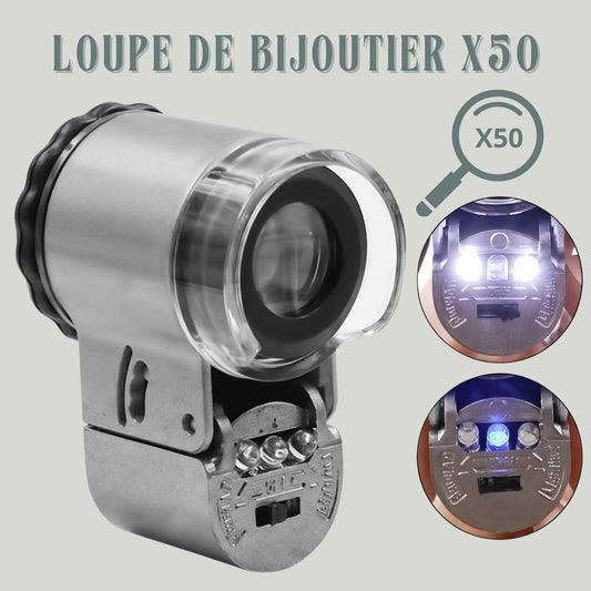 Loupe de bijoutier x50