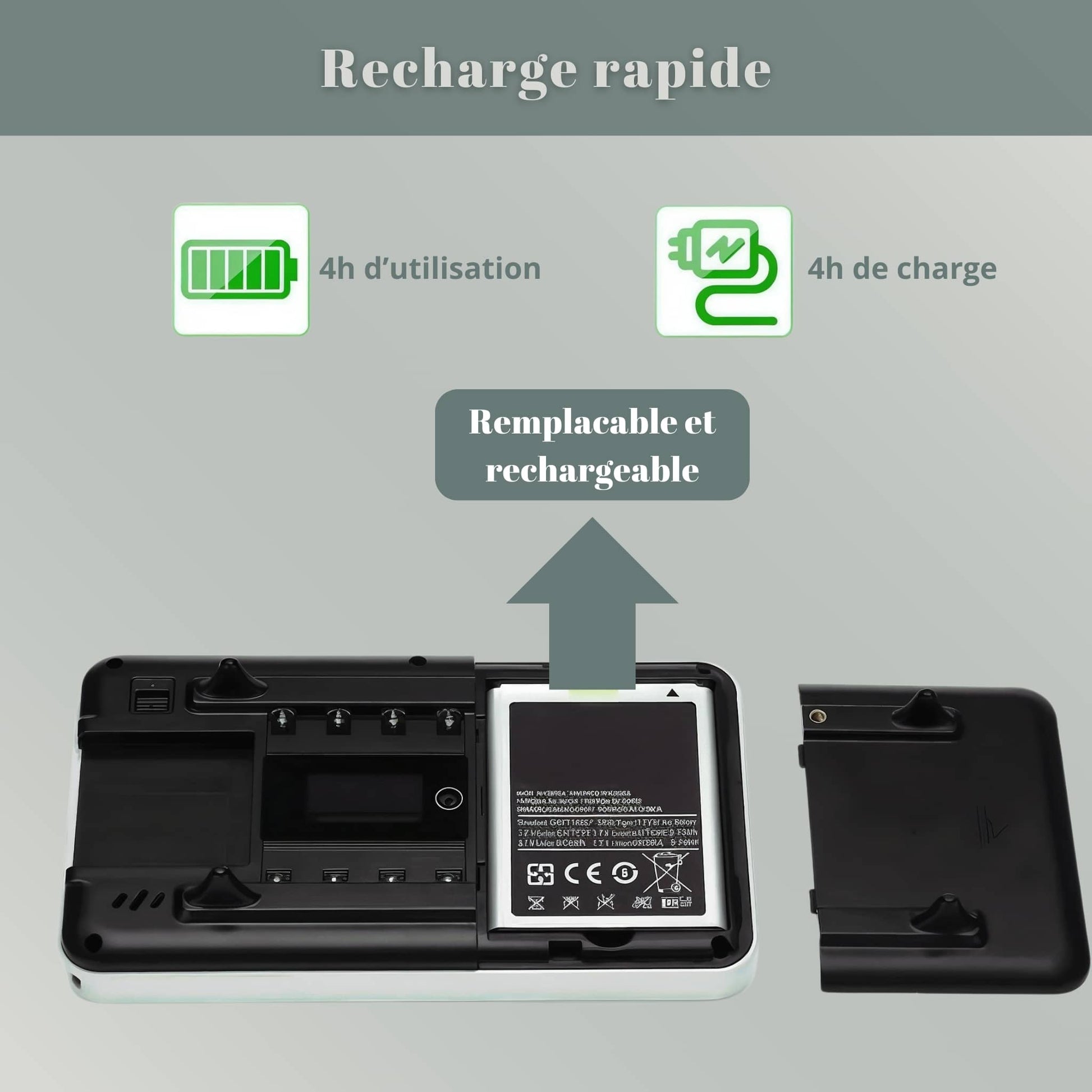 Loupe de lecture electronique avec batterie rechargeable