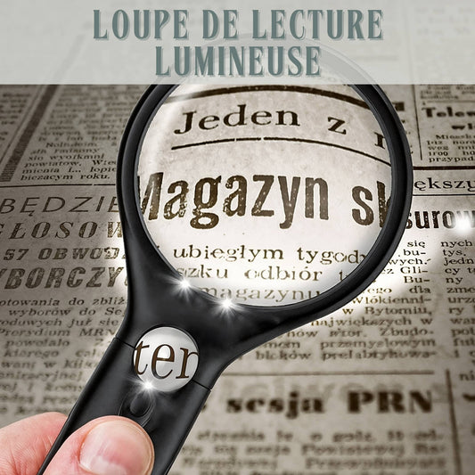 Loupe de lecture lumineuse