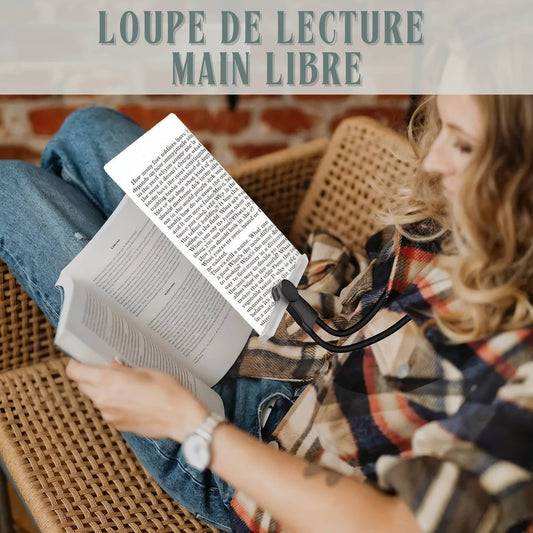 Loupe de lecture main libre