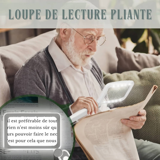 Loupe de lecture pliante